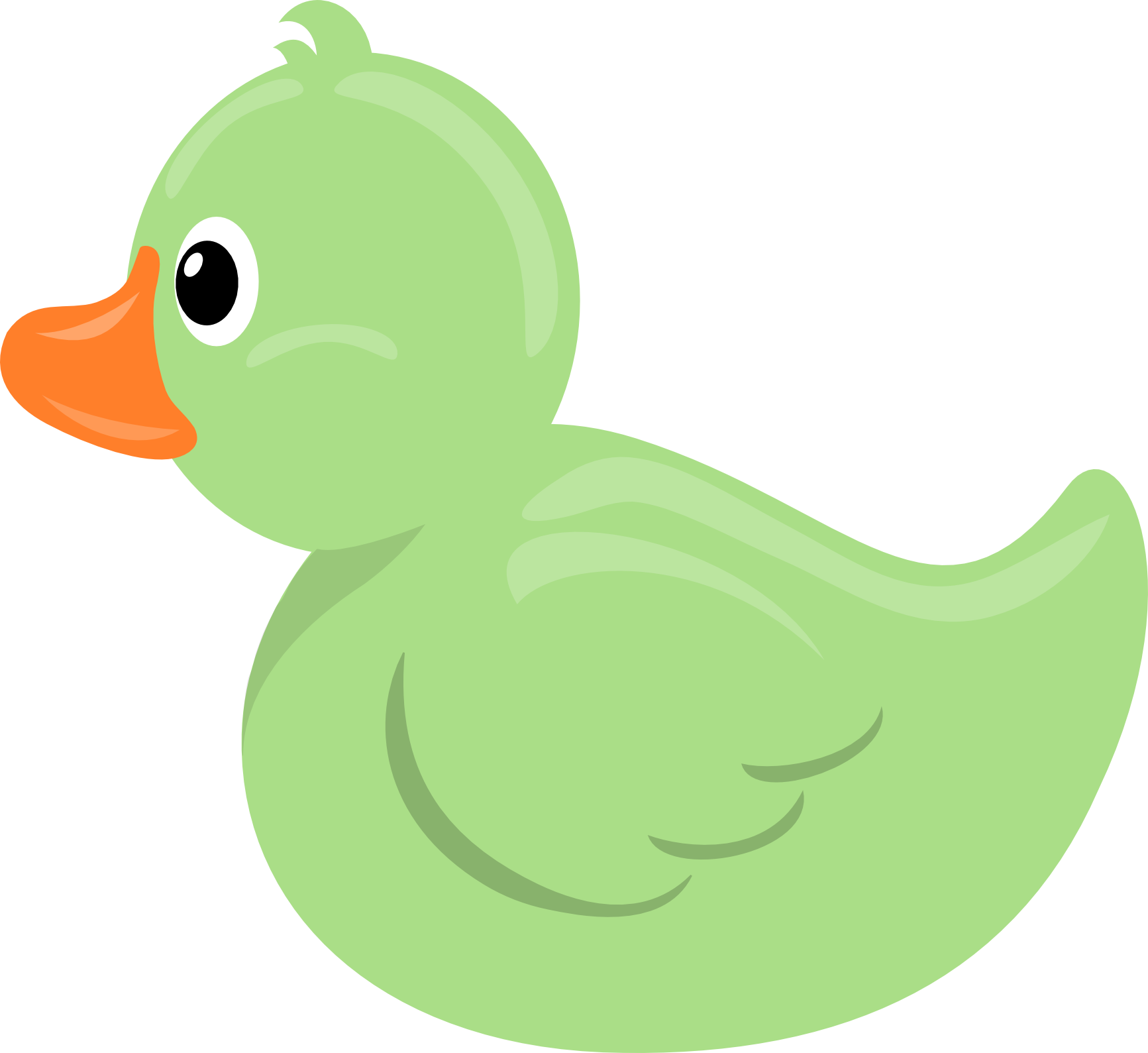 green duck clipart